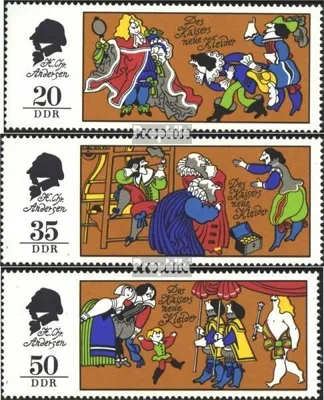 Produktbild von Briefmarken DDR 1975 Mi 2096-2098 (kompl.Ausgabe) gestempelt Märchen (X): Des Kaisers neue Kleider