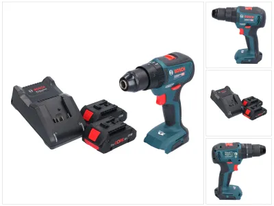 Image de Bosch GSB 18V-55 Professional Perceuse-visseuse à percussion sans fil 18 V 55 Nm Brushless + 2x batterie ProCORE 4,0 Ah + chargeur