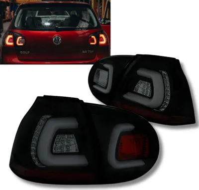 Produktbild von LED LightBar Rückleuchten in schwarz matt für VW Golf 5 V 10.2003-2009
