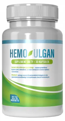 Produktbild von Nahrungsergänzungsmittel Hemoulgan, 30 Kapseln. Unterstützung des venösen Kreislaufs