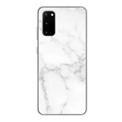 Produktbild von MuchoWow® Handyhülle Schutzhülle Hülle für Samsung Galaxy S20 Marmor - Weiß - Grau - Luxus - Marmoroptik - Stein Silikon Softcase Handy Hülle - Bild