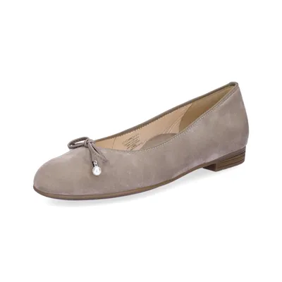 Produktbild von Ara Damen Leder Ballerina taupe Samt 6