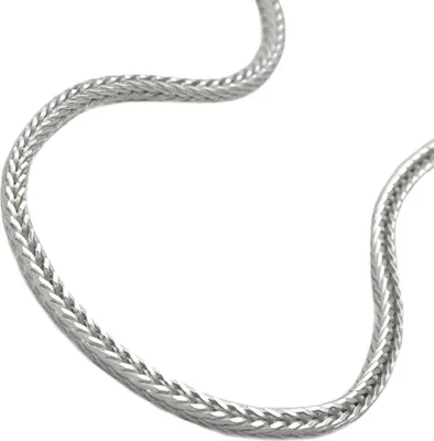 Produktbild von Kette 1,5mm Fuchsschwanzkette vierkant Silber 925 50cm silber 1,5mm