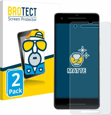 Produktbild von 2x BROTECT Schutzfolie für Google Pixel 2 Displayschutz Displayschutzfolie Folie Matt Entspiegelungsfolie
