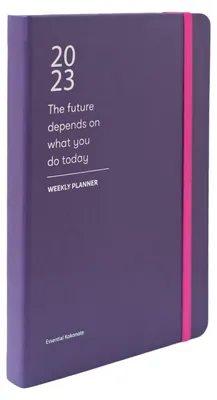 Imagen del producto de Agenda semanal A5, 2023, con pegatinas y funda, planificador para la organización