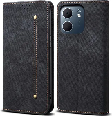 Obrázek produktu pro Pouzdro pro Oppo A5X, Kožené Peněženkové Pouzdro s Magnetickým Uzavíráním a Stojánkem černé