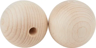 Produktbild von VBS Holzkugeln halbgebohrt "Ø 60 mm" 2 Stück