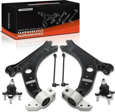 Image de Frankberg 1x Jeu de Bras Suspension Essieu Avant pour VW Caddy MPV Fourgon EOS Golf Plus V Variant VI Jetta Scirocco Touran