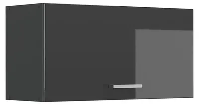 Obrázok produktu pre Nástenná skrinka Vicco R-Line Antracit vysoký lesk/antracitová 80 cm Plochý, Model 63110
