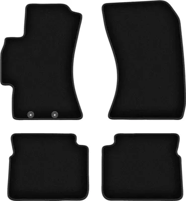 Zdjęcie produktu dla Dywaniki welurowe do Subaru Forester III SUV (2008-2013) - czarne dywaniki samochodowe BASIC komplet (4 szt.)