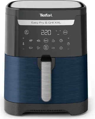 Obrázek produktu pro Tefal Easy Fry & Grill EY8014, Horkovzdušná fritéza, 6,5 l, 1,5 kg, 8 člověk/lidí, Dvojitý, Modrá