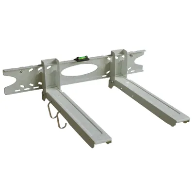 Produktbild von Mikrowellen Halterung ausziehbar bis 52 cm - Halter für Minibackofen Grillofen silber Modell: H75SK