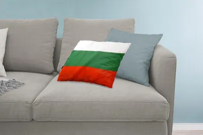 Produktbild von MuchoWow® Zierkissen Sofakissen Wohnzimmer Dekokissen 60x40 cm Nahaufnahme der Flagge von Bulgarien - Kopfkissen - Polster mit Foto