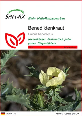 Produktbild von SAFLAX - Heilpflanzen - Benediktenkraut - 50 Samen - Cnicus benedictus