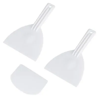 Image de Kit de spatules à pâte, 3 pièces, en silicone flexible, résistantes à la chaleur, avec œillet de suspension