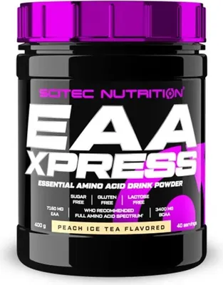 Image de EAA - Scitec Nutrition - Eaa xpress (400g) - Saveur Ice Tea Pêche
