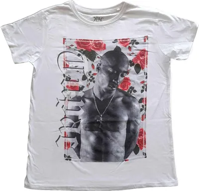 Produktbild von Tupac Shakur - T-Shirt für Damen RO4263 (40 DE) (Weiß)