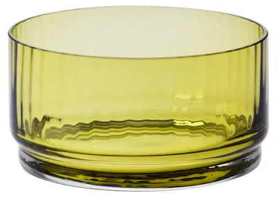 Produktbild von KROSNO Schale olivgrün geriffelt, 15 cm