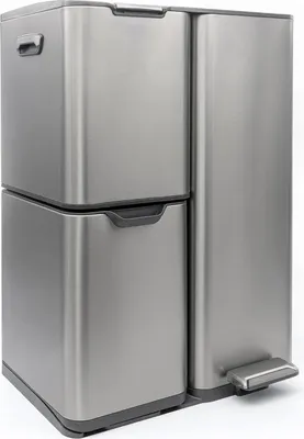 Produktbild von osoltus 3-Fach Sortierer Mülleimer Petona 13L + 17L+ 30L Edelstahl lackiert