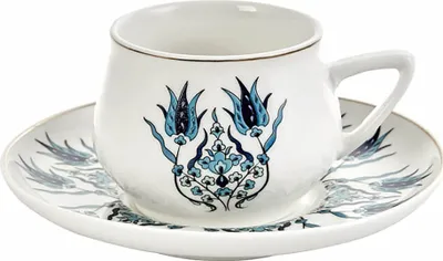 Produktbild von Karaca İznik Neues Formular Kaffeetasse Set für 6 Personen, 90 ml