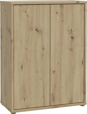 Image de Schuhkommode >ALICE SPRINGS< 4 Böden, push to open, Artisan Eiche Dekor - 74,5x99,1x34,9cm (BxHxT)