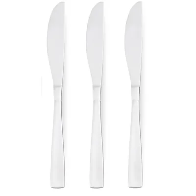 Obrázok produktu pre Sada 3 nožov z nehrdzavejúcej ocele Nôž na jedálny lístok Stolový nôž 22,3cm