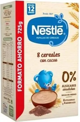 Zdjęcie produktu dla Nestlé kaszka zbożowa 8 zbóż z kakao 725g
