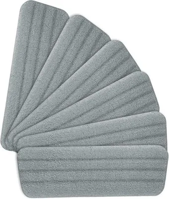 Produktbild von Famanu Mop Pad, 6 Stück Mikrofaser Ersatzpads - Grau