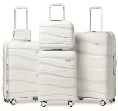 Image de Ensemble de valises - Valises de voyage - Valises à roulettes - Valises rigides - Tailles : 20, 24 et 28 pouces - Coque rigide en ABS