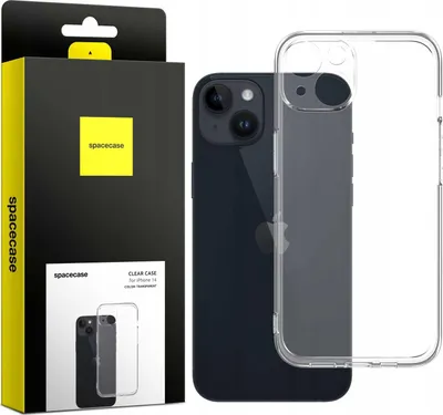 Immagine prodotto di Custodia in silicone SPACECASE Clear Case per iPhone 14 Trasparente