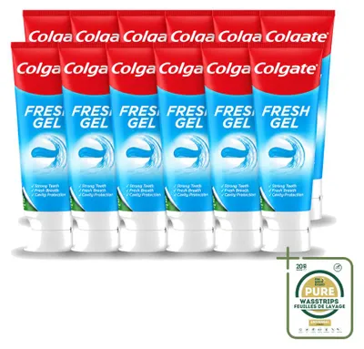 Productafbeelding van 12 x Colgate Blue Fresh Gel tandpasta - 75 ml - Voordeelverpakking - 12 stuks