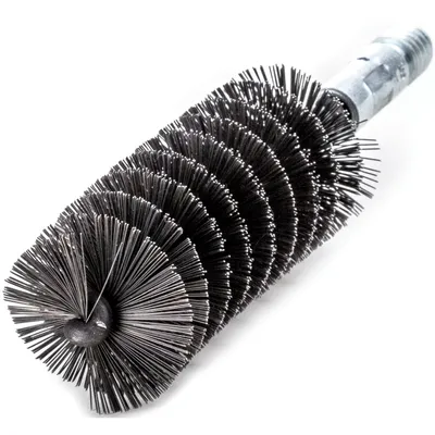 Image de Brosse pour tube d'ébullition Lessmann ø 38 x 160 mm Brosse métallique Support W 1/2" Fil d'acier