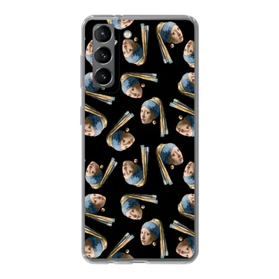 Produktbild von MuchoWow® Handyhülle Schutzhülle Hülle für Samsung Galaxy S21 Das Mädchen mit dem Perlenohrring - Muster - Vermeer Silikon Softcase Handy Hülle - Softcase