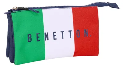 Obrázek produktu pro Safta Trojitá Benetton Flag Penál Blue Man Blue One Size