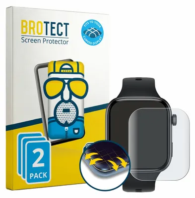 Produktbild von 2x BROTECT Fullscreen Schutzfolie für Honor Watch X5i Displayschutz Folie Fullcover Matt Entspiegelungsfolie
