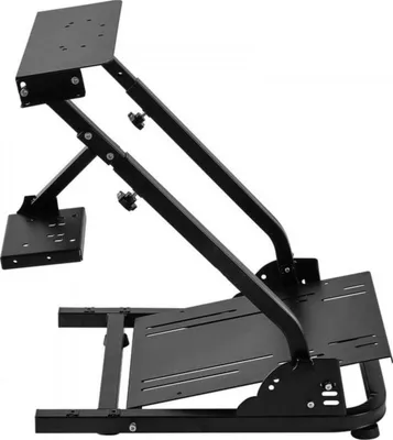 Immagine prodotto di Supporto per volante da corsa - Supporto per volante regolabile - Regolabile in altezza - Compatibile con Logitech, Thrustmaster e Fanatec - Senza volante