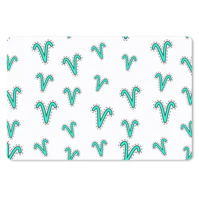 Produktbild von MuchoWow® Mauspad Mousepad Widder - Tierkreiszeichen - Design 27x18 cm - Mousepads - Maus Mat - Pad - Mausunterlage - Büroartikel - Desk Matten