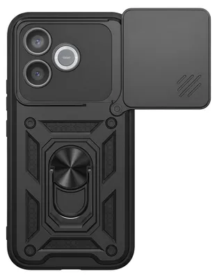 Produktbild von Mayaxess, Hülle für Honor 600 Lite mit Kameraschutz und Magnetischem Ring, Schwarz