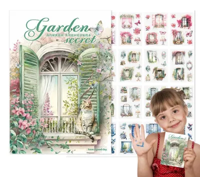 Obrázok produktu pre Sada samolepiek pre scrapbooking s motívom záhrady