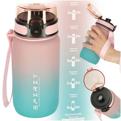 Produktbild von KIK Wasserflasche 600 ml Rosa-Blau