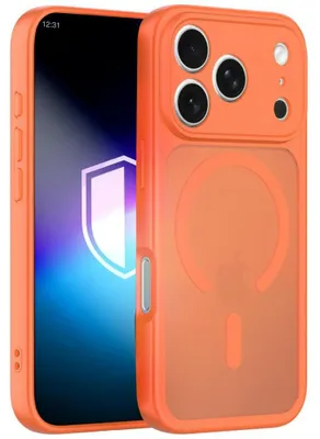 Productafbeelding van 3mk beschermhoes Misty MagCase voor de Apple iPhone 17 Pro-serie – Oranje