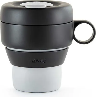 Produktbild von TO GO umweltfreundlicher Faltbecher - grau / Lekue