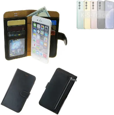 Produktbild von K-S-Trade Schutz Hülle kompatibel mit Meizu 21 Klapphülle Case Phone cover Slim Handytasche Handy Hülle schwarz aus Kunstleder (1 Stk)
