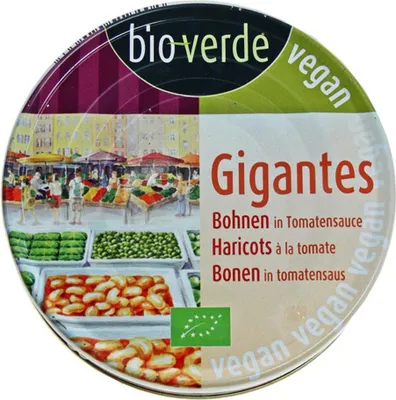Zdjęcie produktu dla Fasola Gigantes w sosie pomidorowym 190g