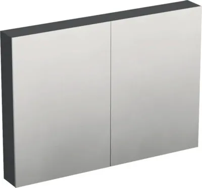 Produktbild von Jungborn Spiegelschrank TRENTA 100 x 14,4 x 72 cm anthrazit matt 3-türig IP 44