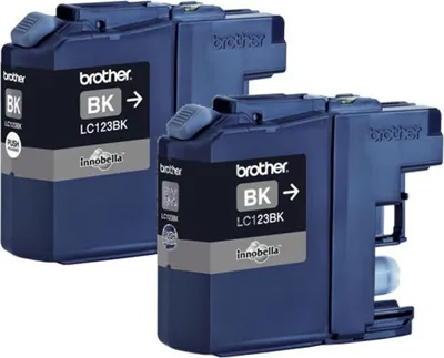 Zdjęcie produktu dla Wkłady atramentowe Brother LC-123BK dwupak czarny