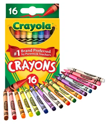 Productafbeelding van Crayola - Wasco Crayon Krijtjes voor School 16 Stuks - Classic Colors