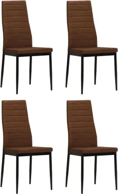 Produktbild von Esszimmerstühle 4 Stk. Braun Stoff