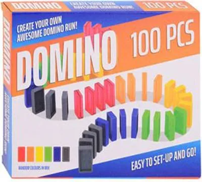 Obrázek produktu pro Johntoy Barevné domino, 100dlg.