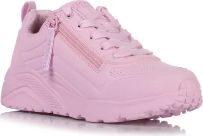 A single pink sneaker is shown against a white background.